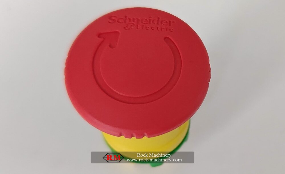 metso GP300 cone crusher MM0223950 EMERGENCY STOP BUTTON, for immediate safety shutdown