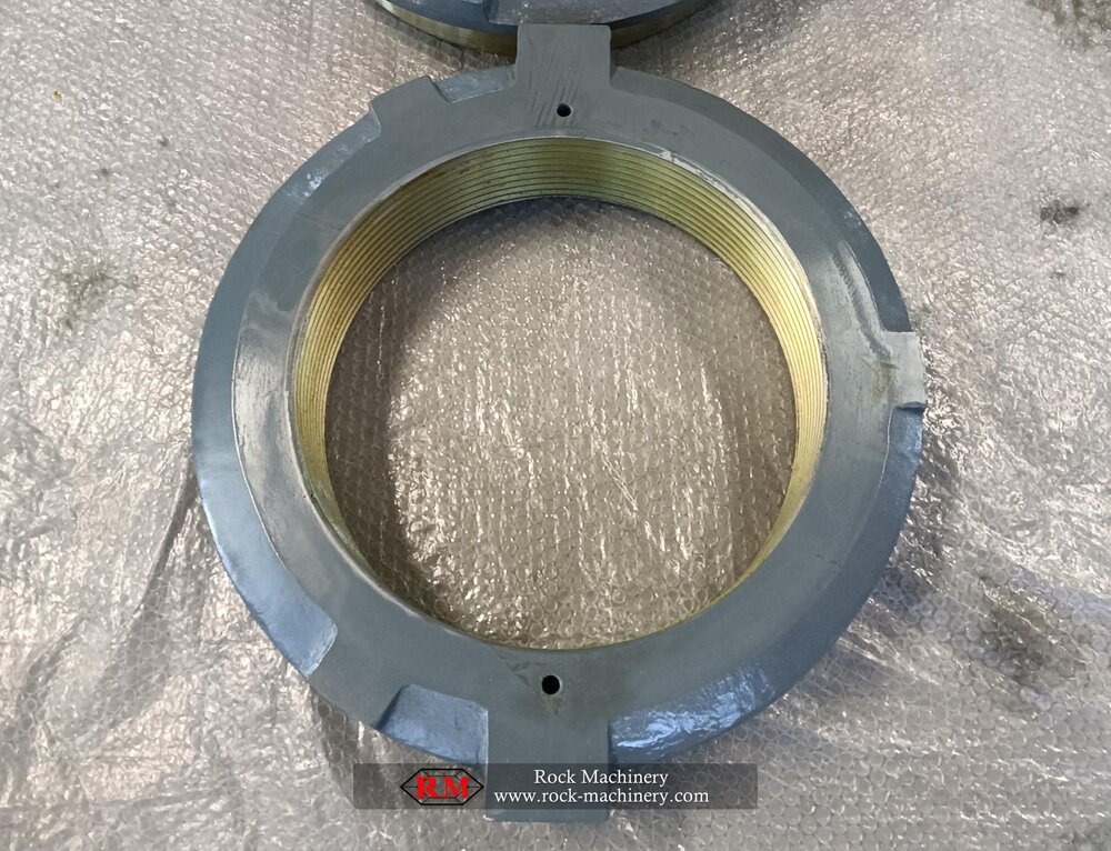 sandvik cone crusher head nut, for holding mantle in place