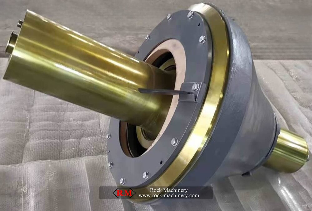 Sandvik CS440 cone crusher mainshaft with mantle, complete mainshaft with mounted mantle
