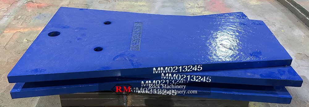 jaw crusher cheek plate, for side frame protection